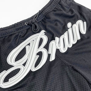 Shorts de basket-ball imprimés avec logo personnalisé, en maille respirante, séchage rapide, décontractés, pour le sport - Product Image 6