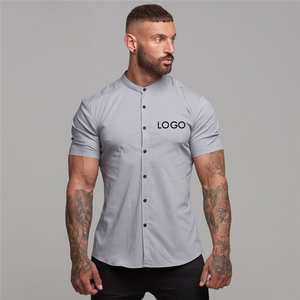 Bán Buôn OEM Thiết Kế Tùy Chỉnh 100% <span class=keywords><strong>Polyester</strong></span> Thiết Kế Mới Người Đàn Ông Nhanh Chóng Khô Áo Sơ Mi - Product Image 1