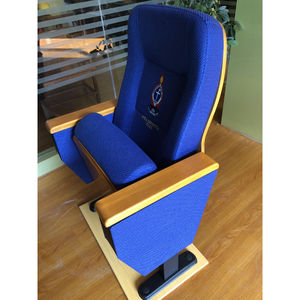 เก้าอี้หอประชุมพลาสติกพับได้ทำจากไม้สำหรับโรงละครโบสถ์รัฐบาลสำหรับใช้ในโรงแรมพร้อมแผ่นเขียน - Product Image 3