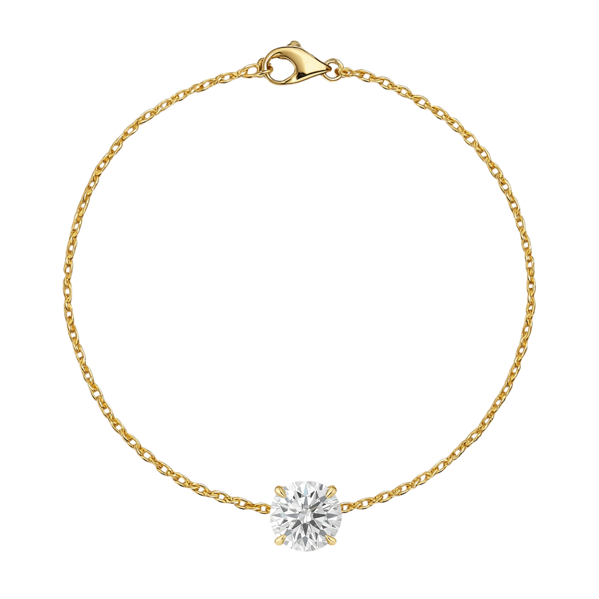 Pulsera de Diamantes Creados en Laboratorio con Corte Brillante Redondo