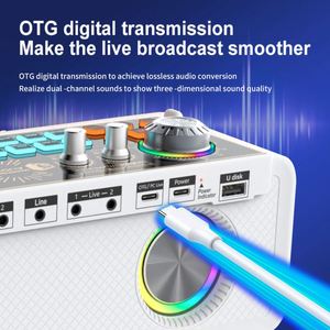 Placa de som do orador do karaoke do monitor home do estúdio da família KTV do equipamento portátil do estúdio com microfone sem fio dobro <span class=keywords><strong>mic</strong></span> dinâmico - Product Image 3