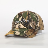 Casquette de sport à 6 panneaux avec logo brodé de haute qualité, vente en gros de casquettes en coton camouflage personnalisées, casquette de baseball tendance pour hommes BSCI OEM