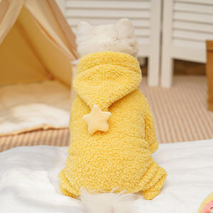 Chaleco Abrigador con Capucha de Forro Polar para Perros Pequeños y Gatos, Diseño de Estrella, Ideal para Invierno, para Razas como Bichón, Pomerania y Toy - Product Image 4