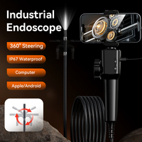 Endoscope industriel articulé bidirectionnel en gros, caméra d'inspection orientable à 180 degrés pour Android et PC, prix d'usine