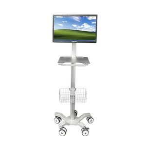 Chariot médical mobile <span class=keywords><strong>à</strong></span> roulettes pour échographie, ECG, électrochirurgie et moniteur général, modèle optionnel très vendu pour hôpital - Product Image 5