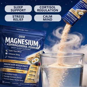 Fórmula Nocturna Avanzada, Polvo de Ashwagandha con Magnesio y KSM-66, Mejora la Calidad del Sueño y la Calma - Product Image 4