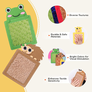 Animaux Autistes Sensory Textured Tactile Exploration Feel Touch Games Cloth Educational Toys Felt Sensory Mat for Children - Product Image 5