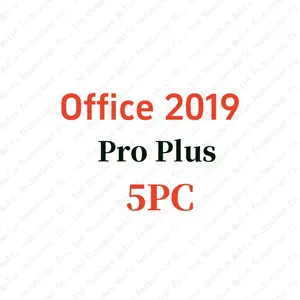 2019 d'ufficio professionale più 5 utenti chiave di attivazione Online 5 PC 2019 Pro Plus invia tramite Chat Ali