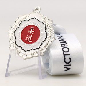 Medaglia Sportiva Internazionale Personalizzata in Metallo Smaltato per Kung Fu, Taekwondo, Jiu Jitsu, Judo, Karate - Product Image 3
