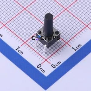 TS-1095PD-A155B3-D2 Tactile Switch Through hole-4P,6x6mm Switch Single Pole Single Throw Round Button 2.5N Through Hole - Product Image 1