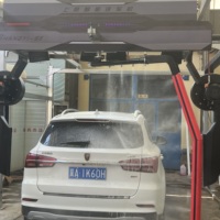 Liste de prix des machines de lavage de voitures automatiques, lave-auto entièrement automatique sans contact avec système de nettoyage haute pression à 360°