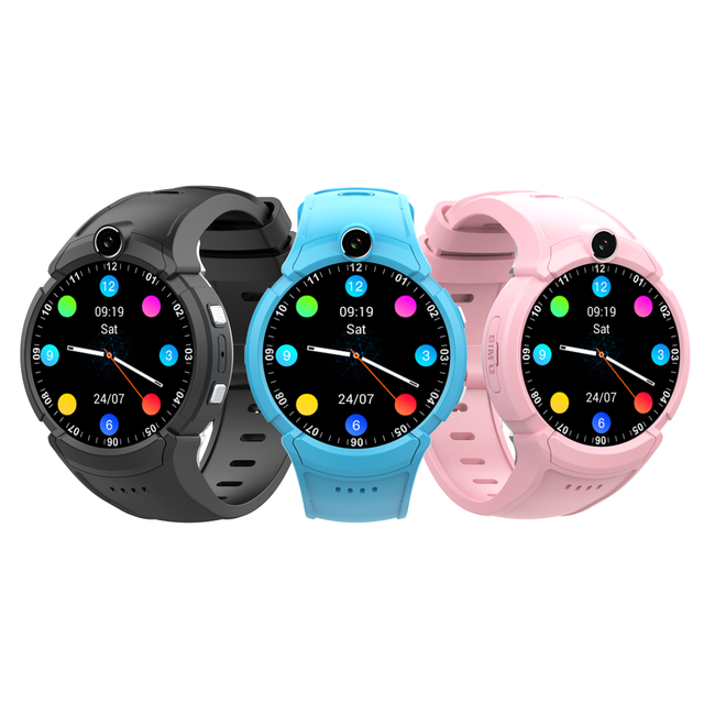 Battery 680mAh Round Watch Shape  RTOS System CT05 Fashion Black/Pink/Blue Colors Option 4G Smartwatch Unique Style Smart Watch