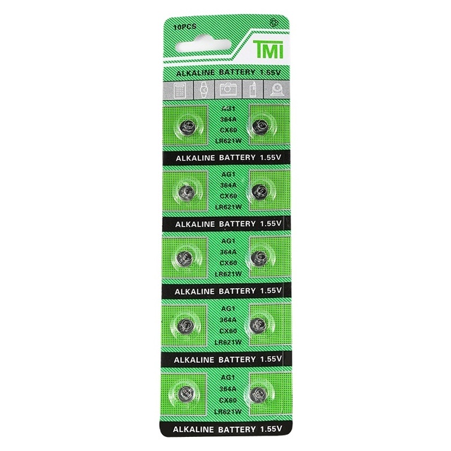 364 SR621SW AG1 LR621 621 1.55V for Smart Watch Toy Calculator Meter Alkaline Button Cell Battery