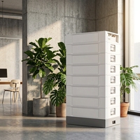 Boîtier d'extension pour batterie LiFePO4 Dyness Stack100 PRO 51.2V 100Ah, avec connecteur de superposition gratuit, 12 clusters parallèles pour usage domestique et commercial