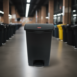 Cestino per Rifiuti con Pedale Rubbermaid 50 L Nero per Uso Commerciale - Product Image 3