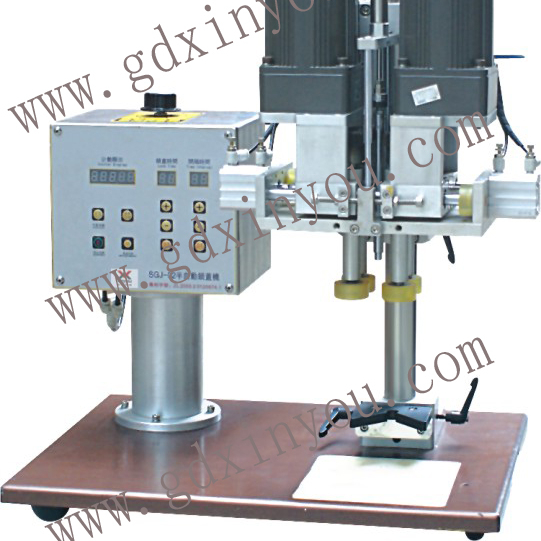 XGJ-80 полуавтоматическая дак-счета для закручивания крышек крышки запайки для соединительных деталей, без каблука, bump, средняя бутылки