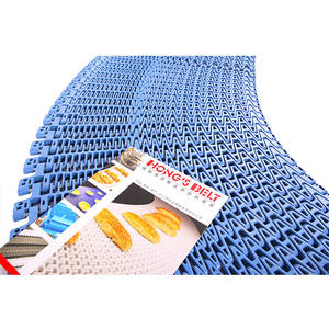 HONGSBELT üretici fiyat gıda paketleme makinesi ve fırın sanayi dondurulmuş Spiral kavisli konveyör modüler plastik kemer - Product Image 4