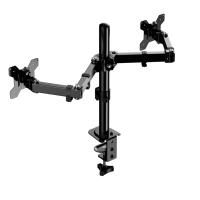 Bras de moniteur robuste pour écrans de 10 à 32 pouces, support de moniteur d'ordinateur réglable jusqu'à 10 kg, bras de moniteur à ressort à gaz unique