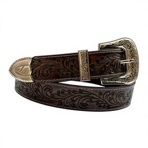 Ceintures formelles pour hommes en cuir véritable 100% de luxe, boucle en acier, écologiques, imperméables, de haute qualité, durables, cadeaux - Product Image 1