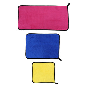 Toalla de microfibra de doble cara Jin Ao para lavado de autos, 30x40cm, suave, absorbente y gruesa, paño de limpieza para auto y pesca - Product Image 5