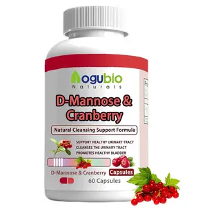 Aogubio Tinh Khiết 99.0% Probiotic Dmannose D-Mannose Bột Cranberry Cho Sức Khỏe Miễn Phí Hỗ Trợ Phụ Nữ Của Uti Hệ Thống