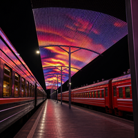 Écran LED mural en maille RGB étanche XQD pour extérieur – Affichage visuel de haute qualité et puissant pour la signalisation en magasin