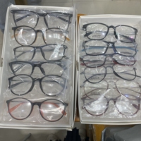 Déstockage Lunettes Optiques en Acétate Vente en Gros Couleurs Assorties Livraison Aléatoire Montures de Lunettes en Acier Inoxydable Montures de Marque TR90 Pas Cher