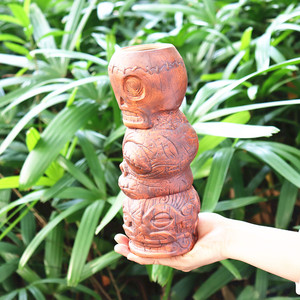 Hot Sale Handmade Ceramic <strong>Skull</strong> <strong>Mug</strong> Head Stack Tiki <strong>Mug</strong> Cocktail Ceramic Tiki Tumbler <strong>Skull</strong> Bone <strong>Mug</strong> for Tiki bar - Product Image 5