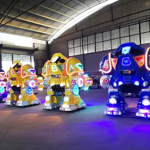 子供用商用遊具ウォーキング電動ライドロボットをテーマにした楽しいアトラクション