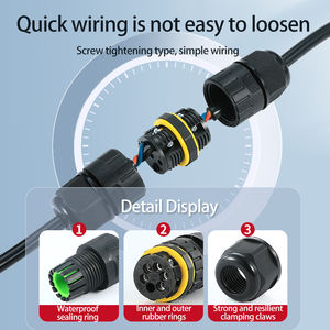 M25B-3コア クイックコネクト IP68 防水 埋設ケーブルコネクタ MMcxタイプ プレミアムコネクタ製品 - Product Image 5