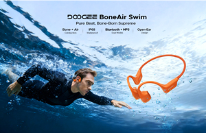 Écouteurs de sport Doogee BoneAir Swim IP68 étanches avec mode BT+MP3 pour la natation - Product Image 4
