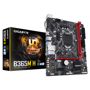 GIGABYTE เมนบอร์ดเกมมิ่ง B365M H,รองรับโปรเซสเซอร์ Intel 8th และ9th Gen Core พร้อมชิปเซ็ต LGA B365ซ็อกเก็ต1151