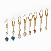 Boucles d'oreilles pendantes en forme de C de luxe Gaovo Premium pour femmes, résistantes au ternissement, en acier inoxydable, bijoux d'oreille tendance