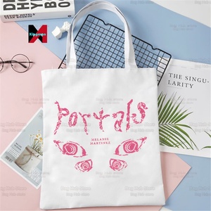 Melanie Martinez femmes pliable toile sac à bandoulière fourre-tout Eco portails chanteur musique sac à provisions toile sac fourre-tout décontracté sac à main - Product Image 5