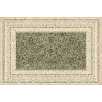 Karpet Gaya Persia dengan Motif Tanaman & Bunga, Bebas Cuci, Tahan Air, Anti Noda, Anti Kotoran untuk Ruang Tamu & Kamar Tidur