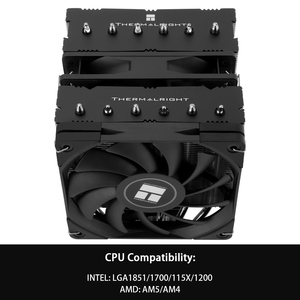 Thermalright Royal Knight 120 SE 6 tuyau <span class=keywords><strong>de</strong></span> chaleur CPU air refroidisseur double tours double ventilateurs PWM - Product Image 3