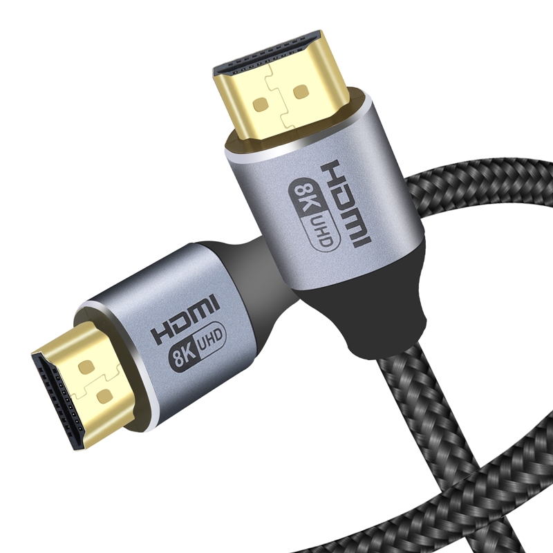 Непосредственный изготовитель, логотип на заказ, 120 Гц, плетеный кабель 8k Hdmi 2,1, 1,8 м, 2 м, 3 м, 5 м, кабель Hdmi 8k