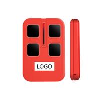 Télécommande JUHUI JH-TX519 avec logo personnalisé, 4 boutons, plastique coloré, moule privé, étanche, 315/433.92MHz, code fixe, code roulant, portée 30M