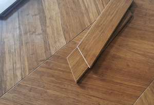 Parquet en bambou massif Chevron à chevrons, tissé, pour intérieur, salon, installation facile, flottant 5 - Product Image 3