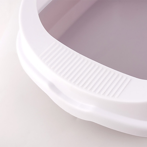 Extra Large Semi-Closed PP <strong>Cat</strong> <strong>Litter</strong> <strong>Box</strong> with Open Heightened <strong>Design</strong> - Product Image 3