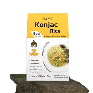 Thấp Carb shirataki gạo bán buôn Hữu Cơ Gluten miễn phí Konjac gạo ketogenic thực phẩm thân thiện