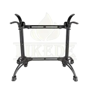 Top sell black antique metal dining table legs cast iron scissor table legs meeting table legs