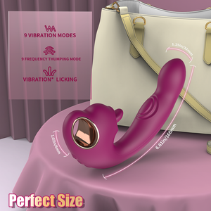 Adults Sex Toy Licking Machine Clitoris Stimulator G-Spot Medical Silicone USB Rechargeable 3-Speed IPX7 Waterproof Vibrator - Product Image 4