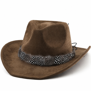 Bande de chapeau en plumes de <span class=keywords><strong>faisan</strong></span> naturelles teintées, garniture à franges, pour hommes et femmes, chapeau de cowboy, fedora, accessoire de coiffure, accessoire de costume - Product Image 3