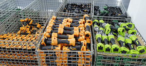 Kit de Clé à Chocs Électrique Sans Balais et Sans Fil <span class=keywords><strong>4</strong></span>-en-1 Personnalisable OEM pour Chantiers : Perceuse, Meuleuse d'Angle, Marteau avec Mallette Rigide - Product Image 4