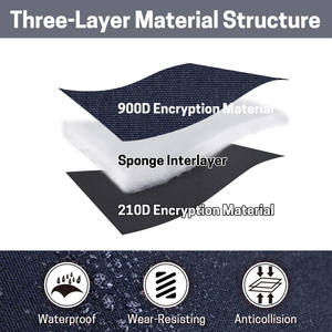 Échantillon gratuit, sac de raquette de tennis personnalisé en gros, sac à dos pour raquette de tennis avec compartiment pour chaussures - Product Image 3