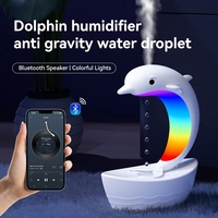 Mini humidificateur à ultrasons USB anti-gravité avec Bluetooth Aromathérapie à chute d'eau pour hôtels Source d'alimentation électrique