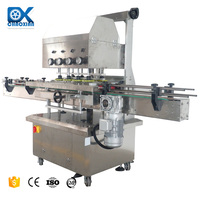 Máquina Tapadora Automática para Botellas de Plástico con Tapones de Rosca y Aplicadores de Esponja