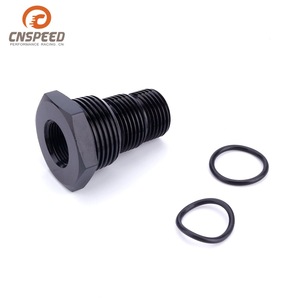 Adaptador de Filtro de Combustible CNSPEED, Rosca 1/2-20, Aluminio Anodizado Negro, para Piezas de Modificación de Automóviles - Product Image 5