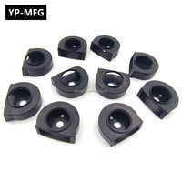 Pièces de tournage de plastique acétal Delrin noir POM, usinage CNC professionnel personnalisé